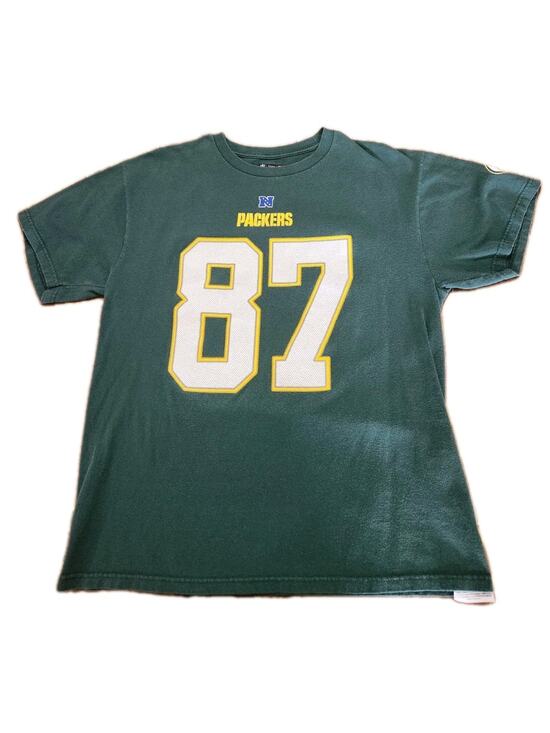 Majestic Other - Jordy Nelson Green Bay Packers T Shirt Men's Large L Majestic #87 Vintage 21x26